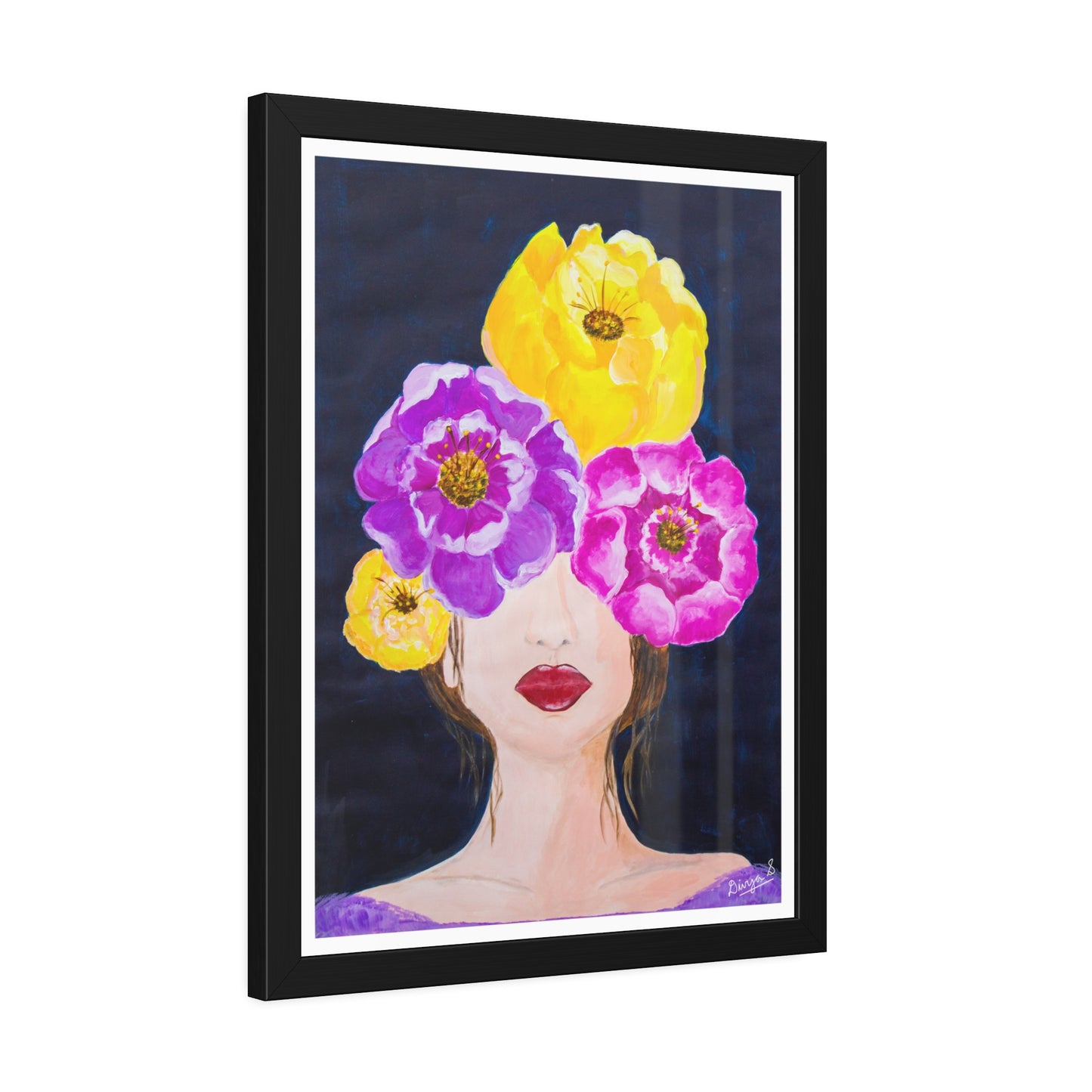 Through a Floral Haze - Poster