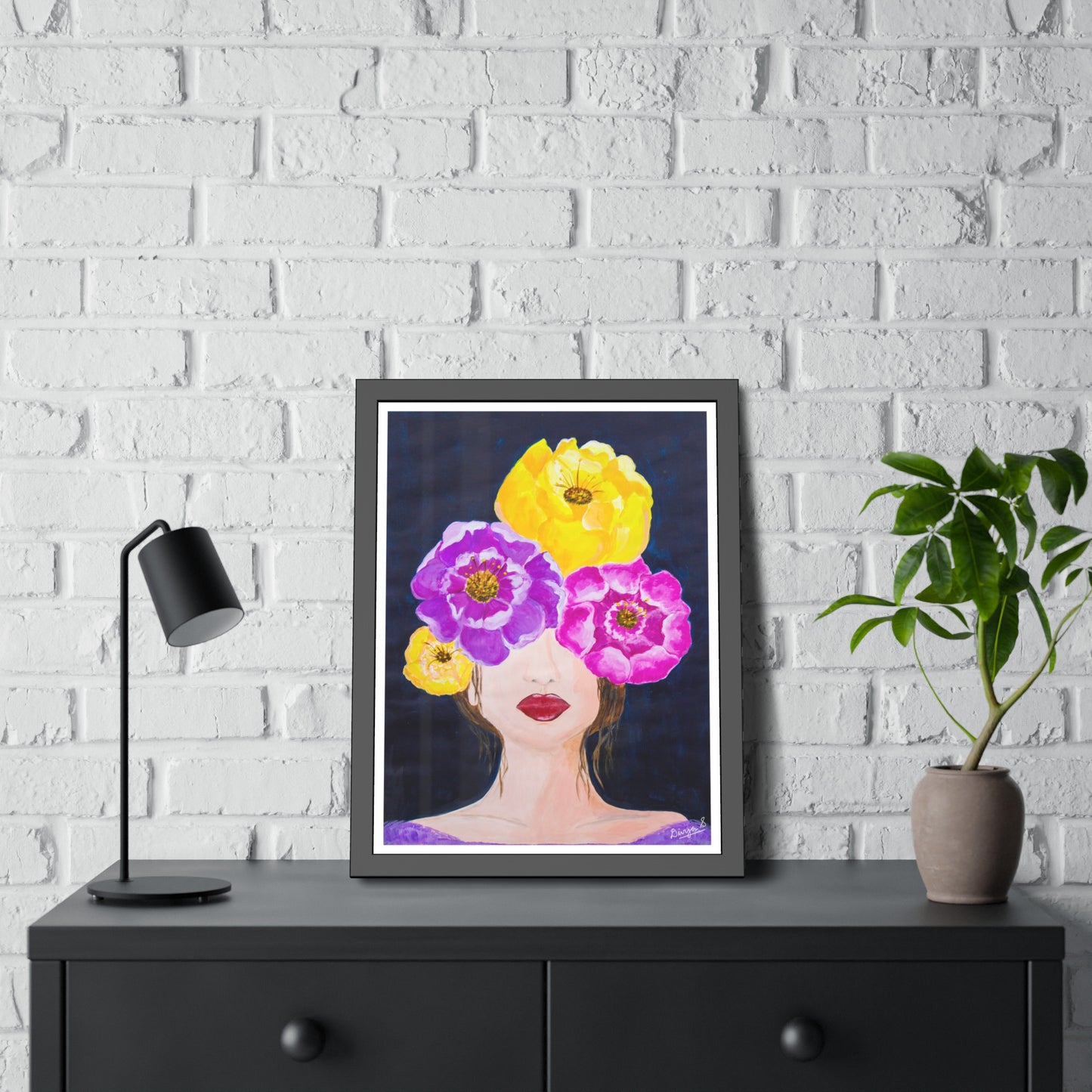 Through a Floral Haze - Poster